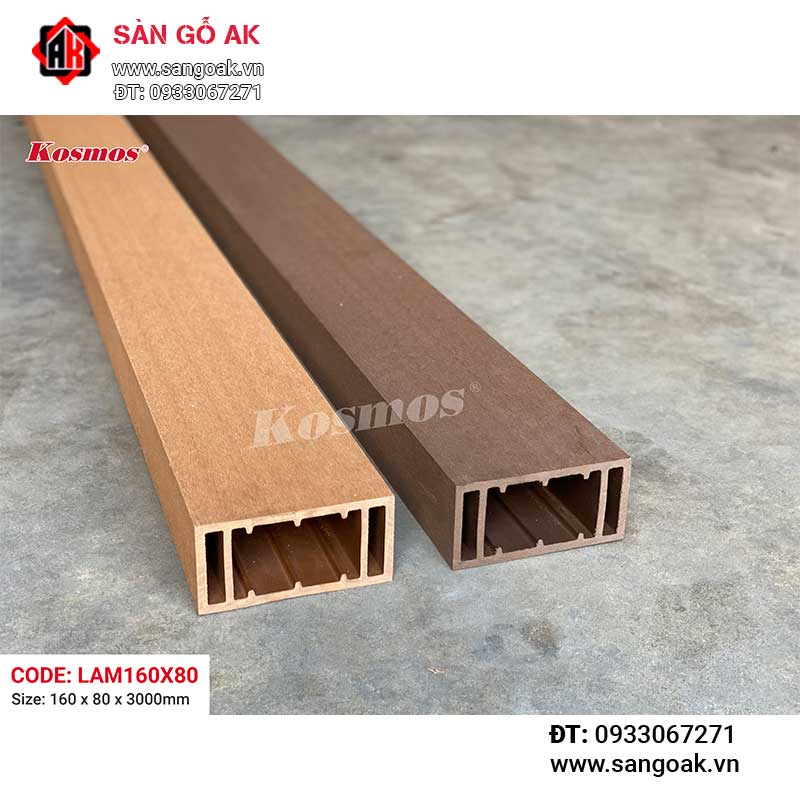 Thanh lam gỗ nhựa ngoài trời Kosmos - LAM160X80 Coffee